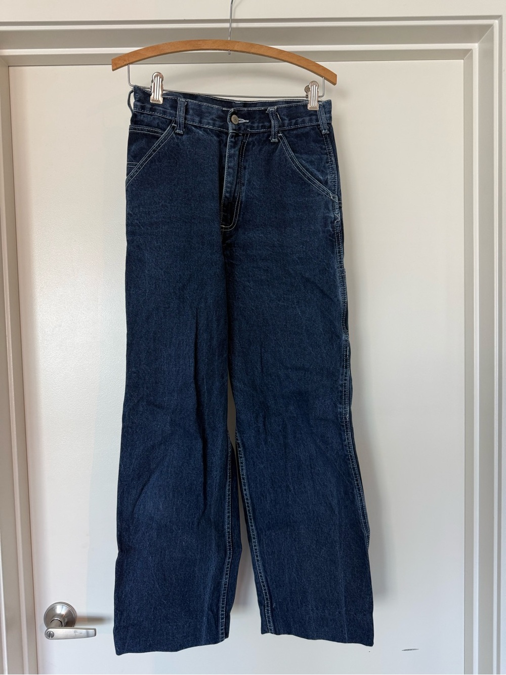Women’s Dark Blue Cargo Jeans